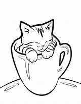 Cat Coloring Pages Fat Printable Getcolorings Color Print Cute sketch template