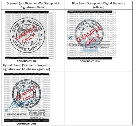 stamping final construction documents examples colorado evstudio