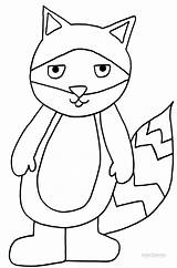 Raccoon Coloring Pages Cool2bkids Printable Kids sketch template