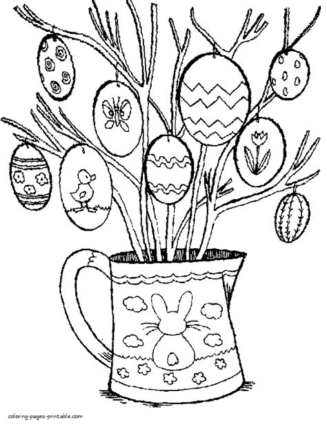 easter coloring book coloring pages printablecom