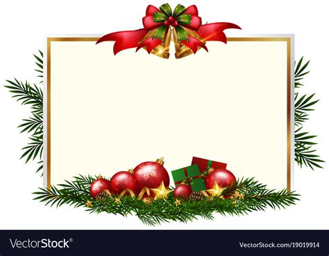 christmas card template  red balls royalty  vector