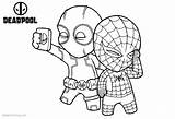 Deadpool Coloring Pages Spiderman Take Selfie Printable Kids Adults Color Print sketch template