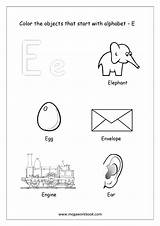 Alphabet Start Things Color Coloring Objects Starting Letter English Pages Worksheet Printable Megaworkbook Only Kindergarten Worksheets These Each sketch template