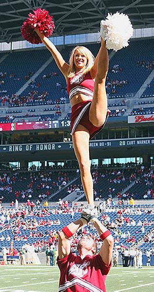 Cheerleader Leg Lift Hot Cheerleaders On The Football Fiel Flickr