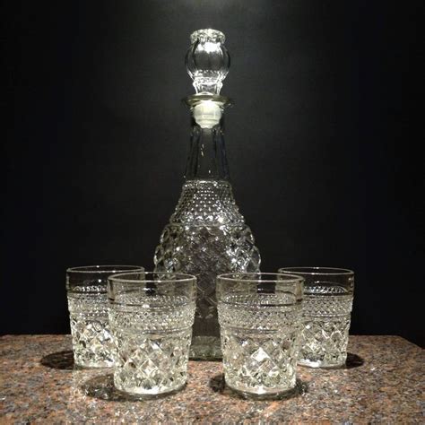 Wexford Rocks Glasses And Decanter Bar Set 4 Vintage Wexford Old