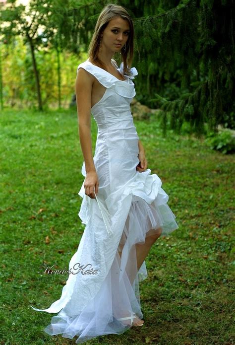Sexy Romantic Alternative Backless White Wedding Dress With Etsy
