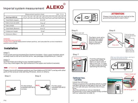 aleko rv awning installation instructions awning bhw