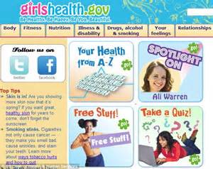 Federal Government Website Aimed At Girls Age 10 16