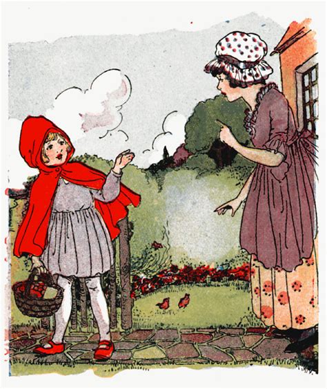 Little Red Riding Hood S Mother Gives Her Food To Deliver