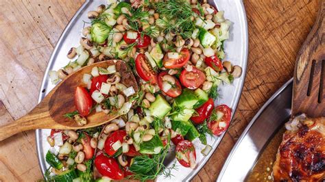 Carla Hall S Black Eyed Pea Salad With Hot Sauce Vinaigrette Rachael