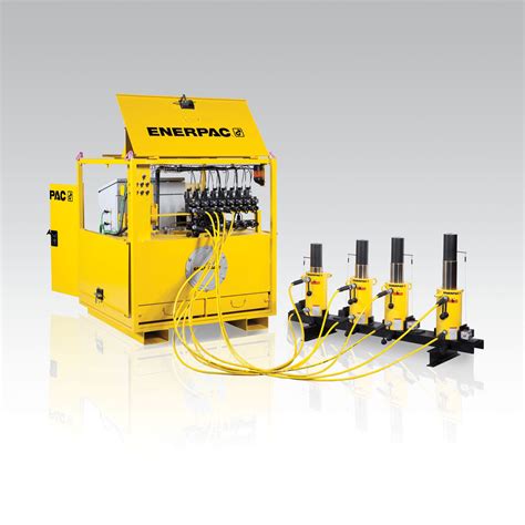 enerpac multi functional synchronous lifting system  digitally controlled hydraulics