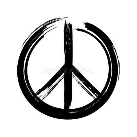 peace symbol world religions faiths blue stock vector illustration