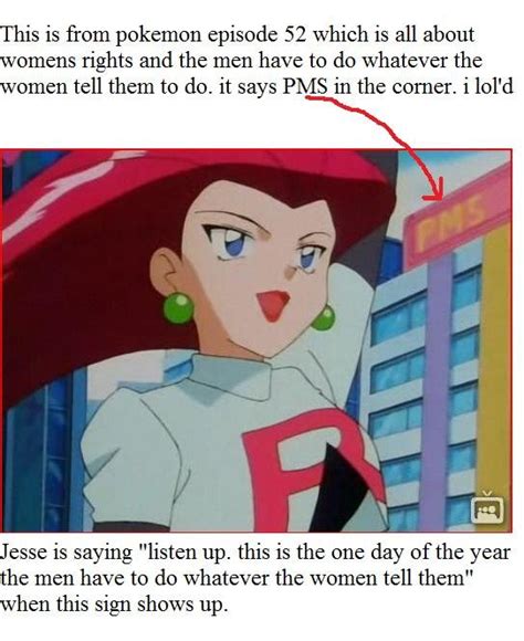 this is from pokemon episode 52 which is all about womens rights and the men have to do whatever
