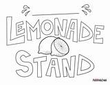 Lemonade Sign Stand Printable Kids Coloring Signs Pages Printables Template Scholastic Color Stands Templates Banner Kid Limonada Parents Choose Board sketch template