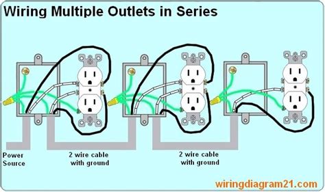 wiring multiple outlets  series   switches   light switch    wall