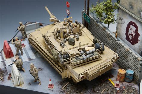 ma abrams tusk ii  scale model diorama lego military military