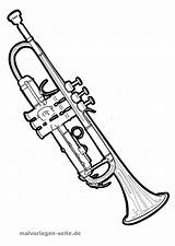 Trompete Malvorlage Musikinstrumente Musikinstrument Ausmalen Erwachsene Instrument Ausmalbild Zeichnen Kostenlose sketch template