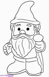 Gnome Coloring Pages Printable Garden Gnomes Hat Colouring Drawings Adult Kids Sheets Stained Glass Wood Mushrooms Books Color Book Print sketch template