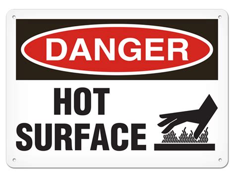 incom danger hot surface