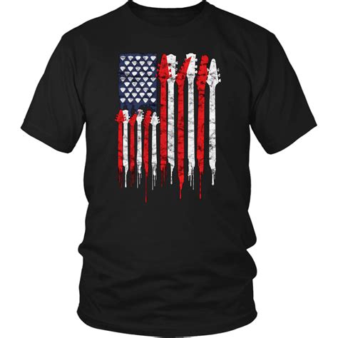 Bleeding Guitar American Flag Shirt Breakthrough Guitar