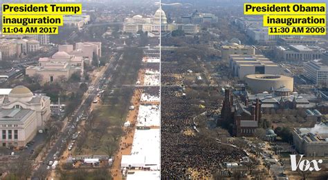 crowd  donald trumps inauguration  barack obamas vox