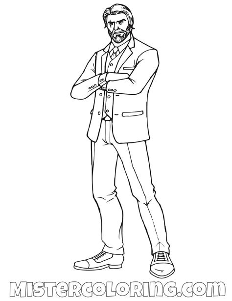 john wick fortnite coloring page coloring pages  kids coloring