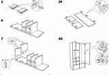 Ikea Wardrobe Rakke Instruction Assembly sketch template