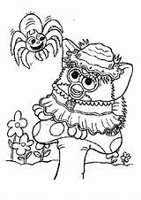 Furby Coloring Pages Color Kids Furbie Dinokids Colouring Furbys Sheets Print Children Simple Fun Printable Tv Abc Close sketch template