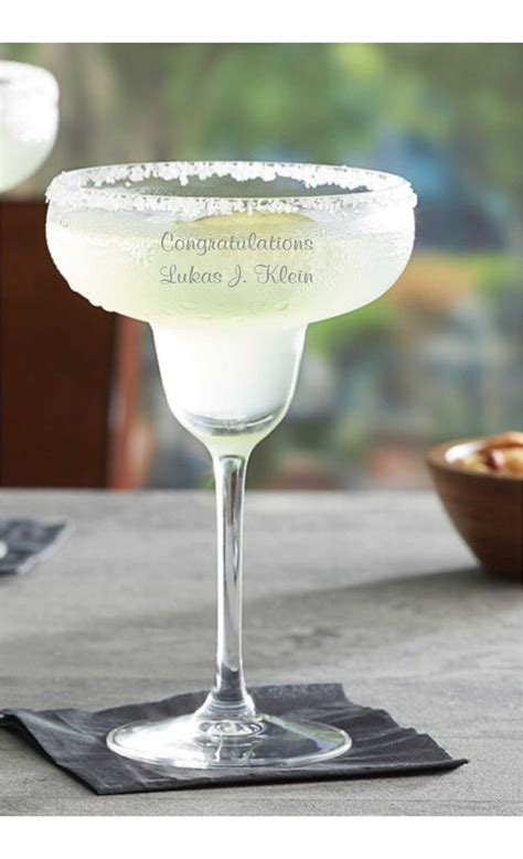 Classic Margarita 2 Glass Set Personalized And Engraved In 2021 Classic