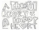 Thankful Coloring Pages Heart Happy Religious Thankfulness Sheets Colouring Doodles Printable Doodle Getcolorings Struggle Color sketch template