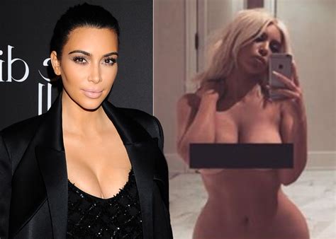 kim kardashian posts risqué nude snap
