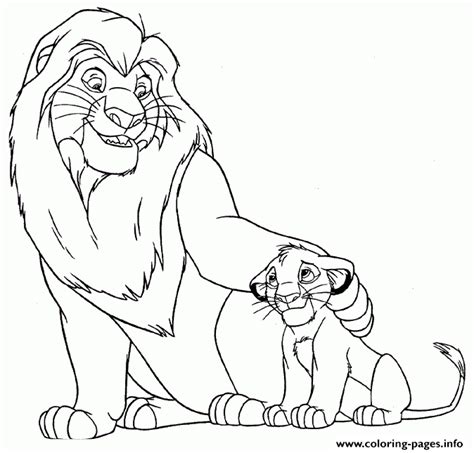 lion king mufasa  simba eff coloring pages printable