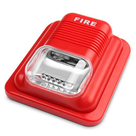 fire alarm horn strobe quick alert safety systems sensor red  wall mount ebay