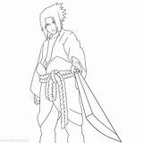 Sasuke Uchiha Sword sketch template