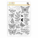 Stamp Butterfly Butterflies Simonsaysstamp sketch template