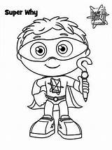 Coloringsky Mycoloring Woofster Superwhy Whyatt sketch template