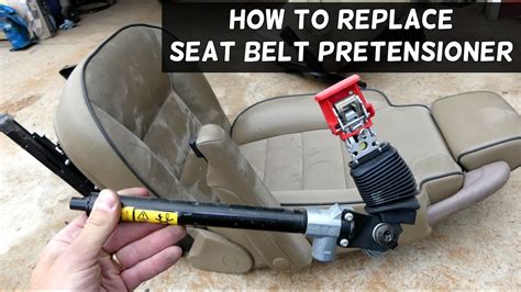 replace seat belt pretensioner youtube