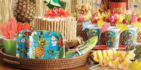 hawaiian luau party supplies for adults birthday party