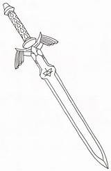 Breath Legend Espada Espadas Dibujo Maestra Princess Skyward Swords Template sketch template