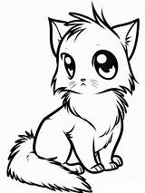 Coloring Cute Animal Pages Kitten Kids sketch template