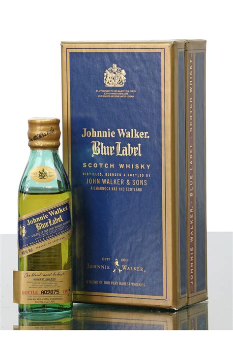 johnnie walker blue label miniature  whisky auctions