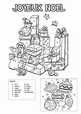 French Christmas Colouring Numbers Tes Resources sketch template