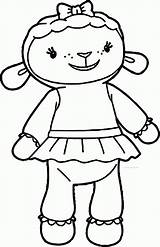 Doc Mcstuffins Coloring Lambie Pages Face Colorear Para Popular Sheep Getdrawings sketch template