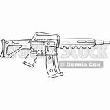 Assault M16 Designlooter sketch template