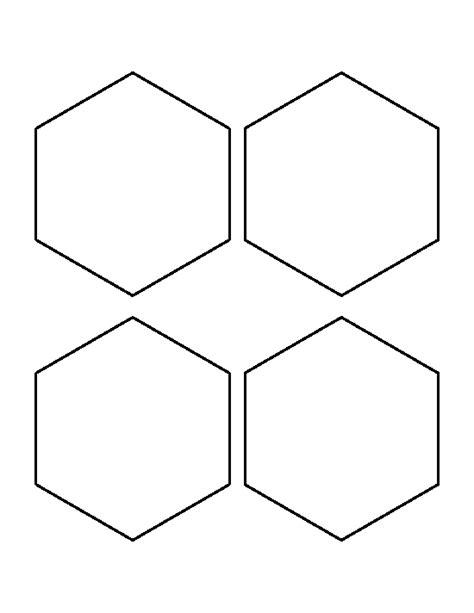 printable   hexagon template hexagon print templates printable