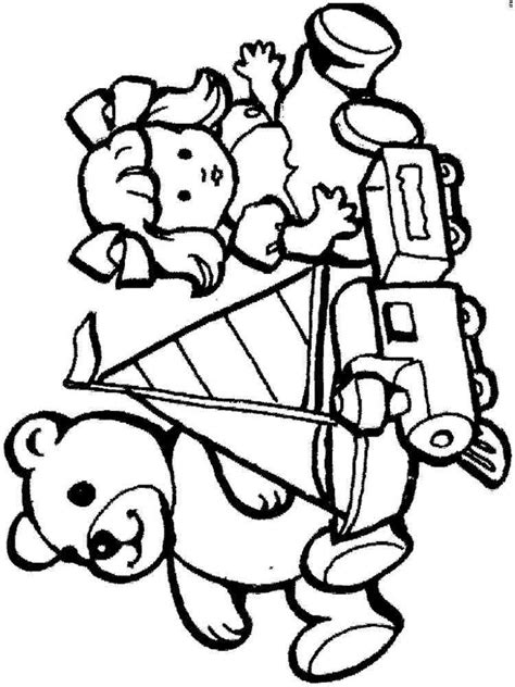 christmas toys coloring pages