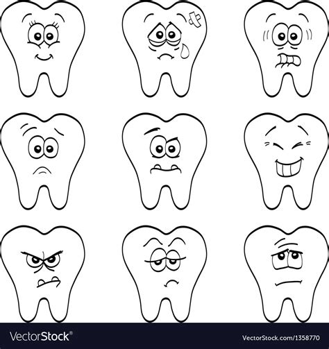 teeth royalty free vector image vectorstock