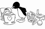 Pingu Coloring Pages sketch template