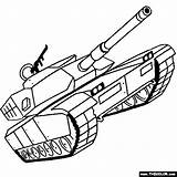 Abrams Tank Coloring M1 Drawing Color Military Tanks Pages Choose Board sketch template