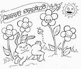 Coloring Spring Pages Printable Kindergarten Comments sketch template